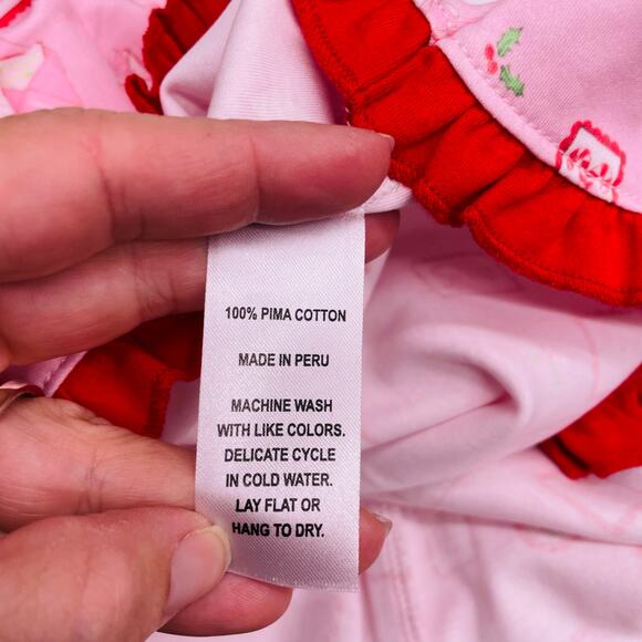 NWT James & Lottie Size 10 Letters to Santa Lounge Gown in Pink - Picture 4 of 4